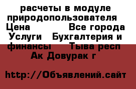 расчеты в модуле природопользователя › Цена ­ 3 000 - Все города Услуги » Бухгалтерия и финансы   . Тыва респ.,Ак-Довурак г.